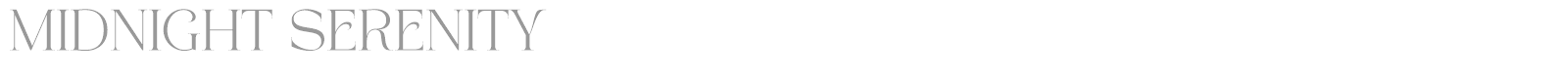 Midnight Serenity font preview